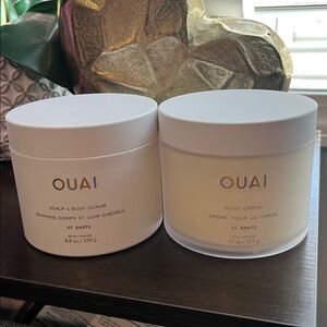 OUAI St. Barts Scalp & Body Scrub and Body Crème